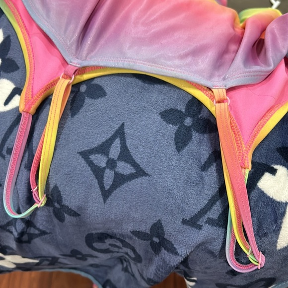 Girls Rainbow Gradient Swimsuit - Picture 4 of 6